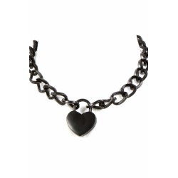 SublimLove Loveshop 42 Collier Chaine et Coeur Cadenas en Métal