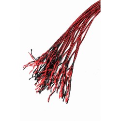 SublimLove Loveshop 42 Martinet Noir Rouge Lanières Tréssées