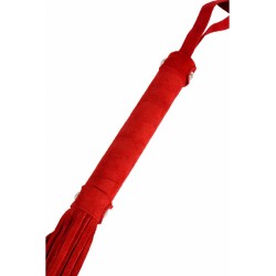SublimLove Loveshop 42 Martinet Noir Effet Daim Avec Rivets 50Cm