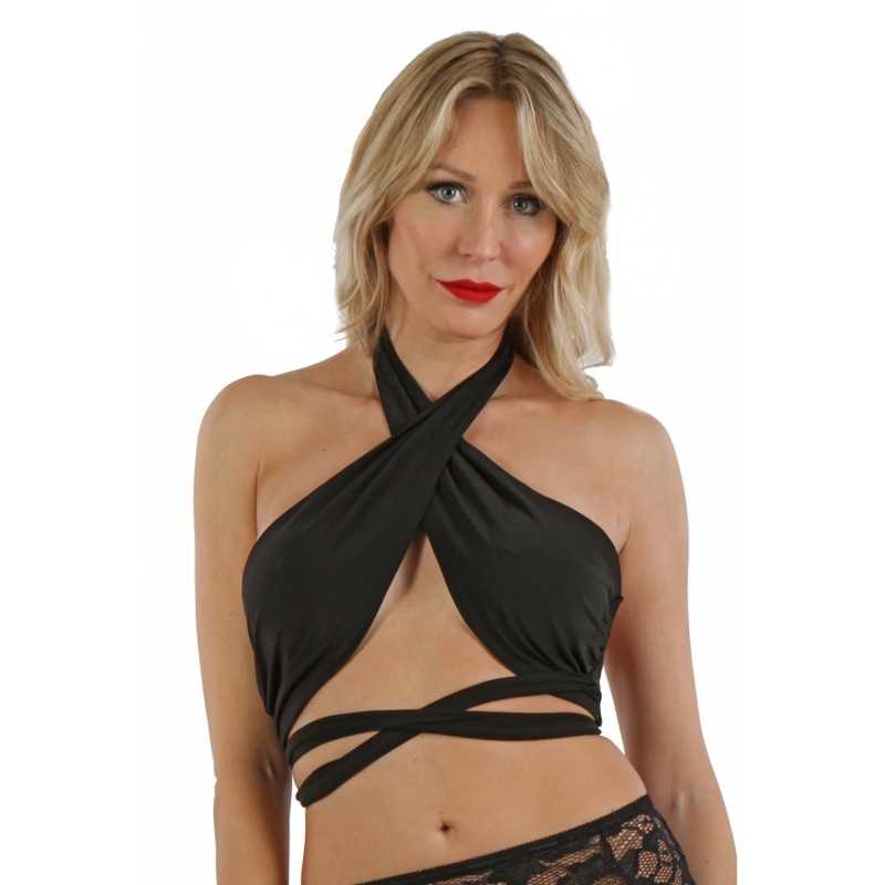SublimLove Loveshop 42 Crop Top Nouer Buste SublimLove Loveshop 42 Crop Top Nouer Buste