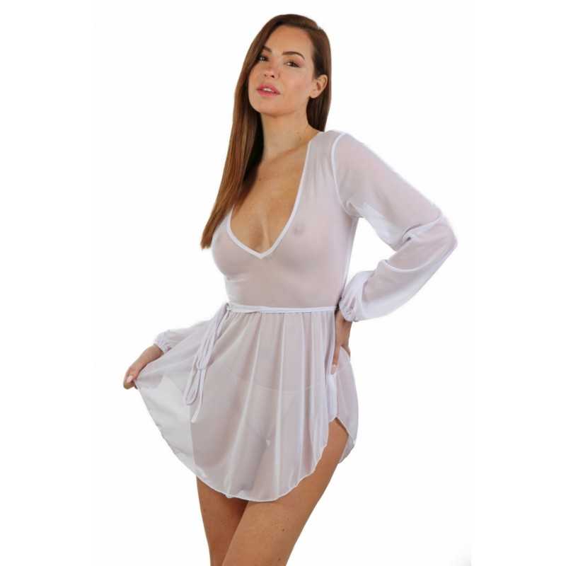 SublimLove Loveshop 42 Robe Transparente Manches Longues SublimLove Loveshop 42 Robe Transparente Manches Longues