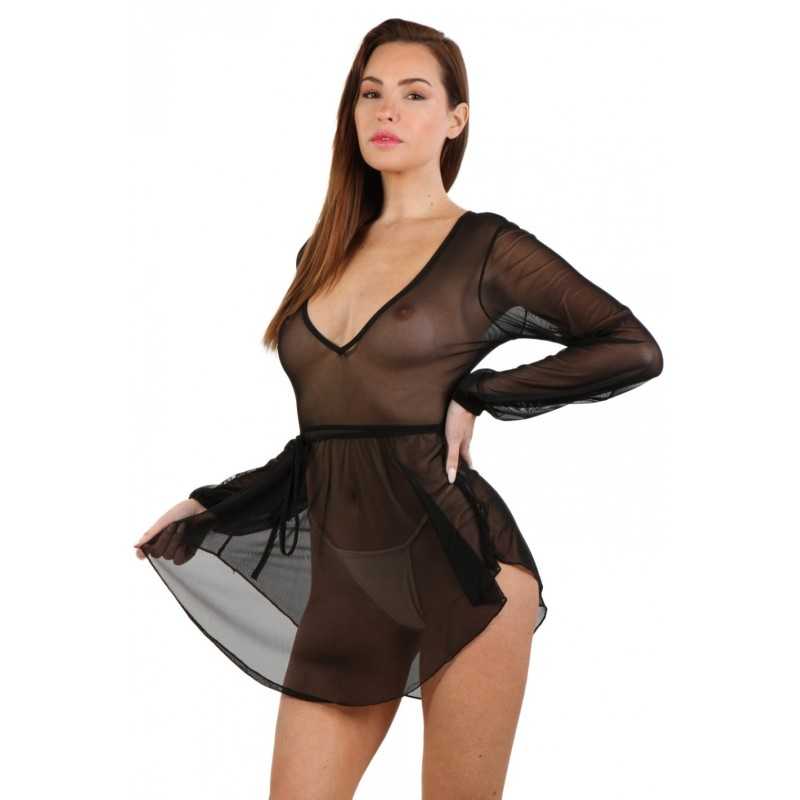 SublimLove Loveshop 42 Robe Transparente Manches Longues SublimLove Loveshop 42 Robe Transparente Manches Longues