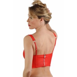 SublimLove Loveshop 42 Top wetlook liseré strass décolleté