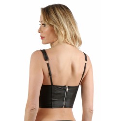 SublimLove Loveshop 42 Top wetlook liseré strass décolleté