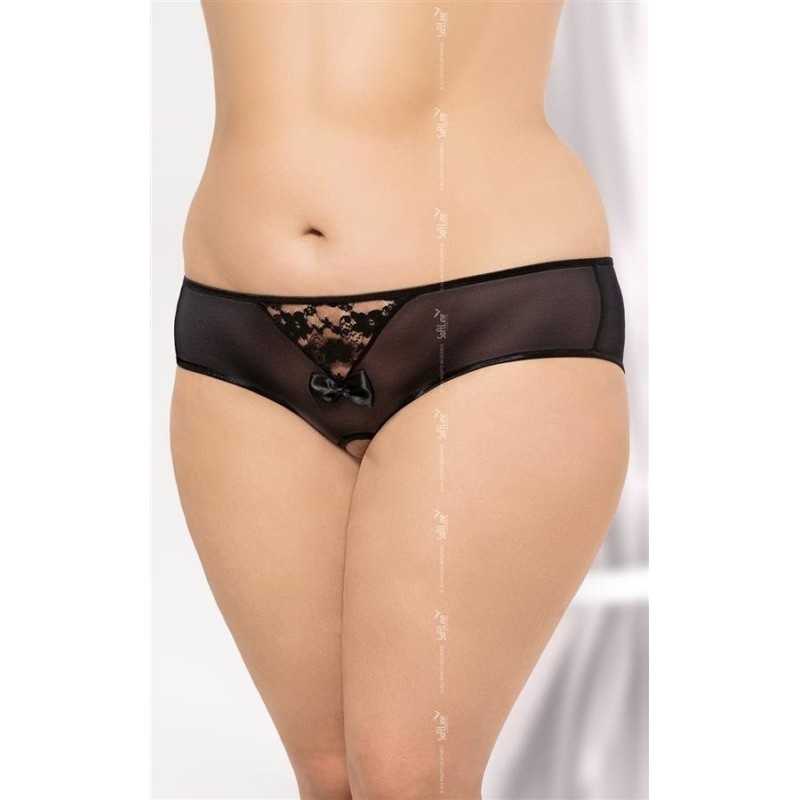 SublimLove Loveshop 42 Culotte Ouverte dentelle noire et micro SublimLove Loveshop 42 Culotte Ouverte dentelle noire et micro
