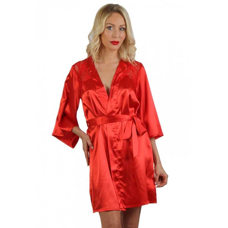 SublimLove Loveshop 42 Peignoir kimono satin dentelle SublimLove Loveshop 42 Peignoir kimono satin dentelle