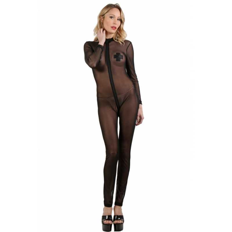 SublimLove Loveshop 42 Combinaison legging zip micro résille SublimLove Loveshop 42 Combinaison legging zip micro résille
