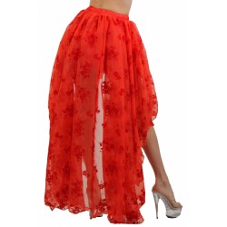 SublimLove Loveshop 42 Jupe volant dentelle rouge