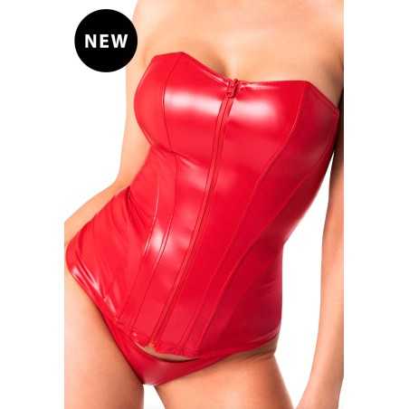 SublimLove Loveshop 42 Corset wetlook noir zip