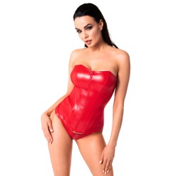 SublimLove Loveshop 42 Corset wetlook noir zip