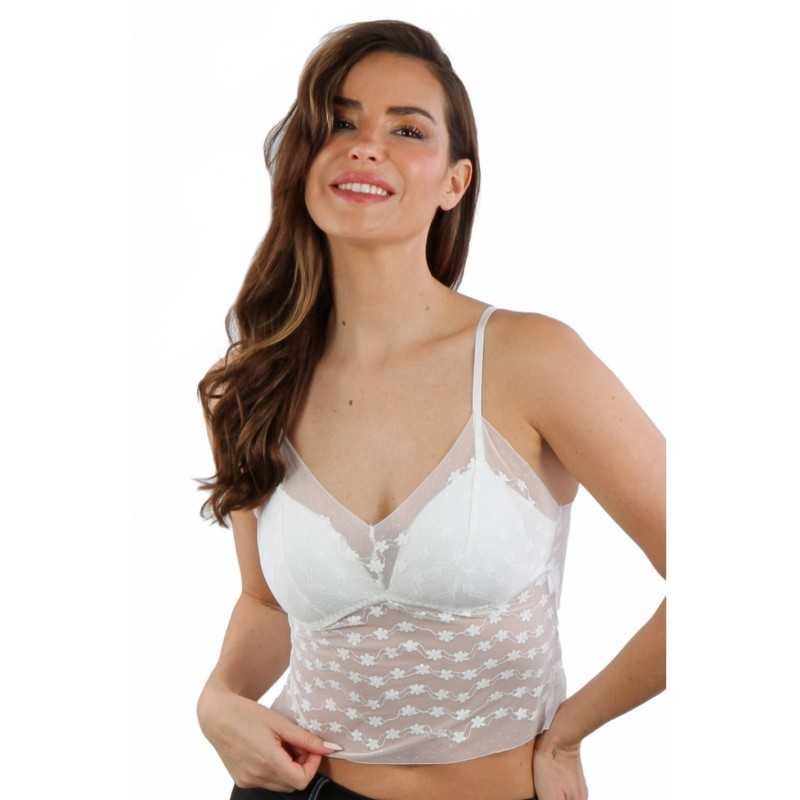SublimLove Loveshop 42 Top micro résille motifs dos liens croisé SublimLove Loveshop 42 Top micro résille motifs dos liens croisé