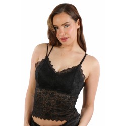 SublimLove Loveshop 42 Top dentelle dos bretelles croisées