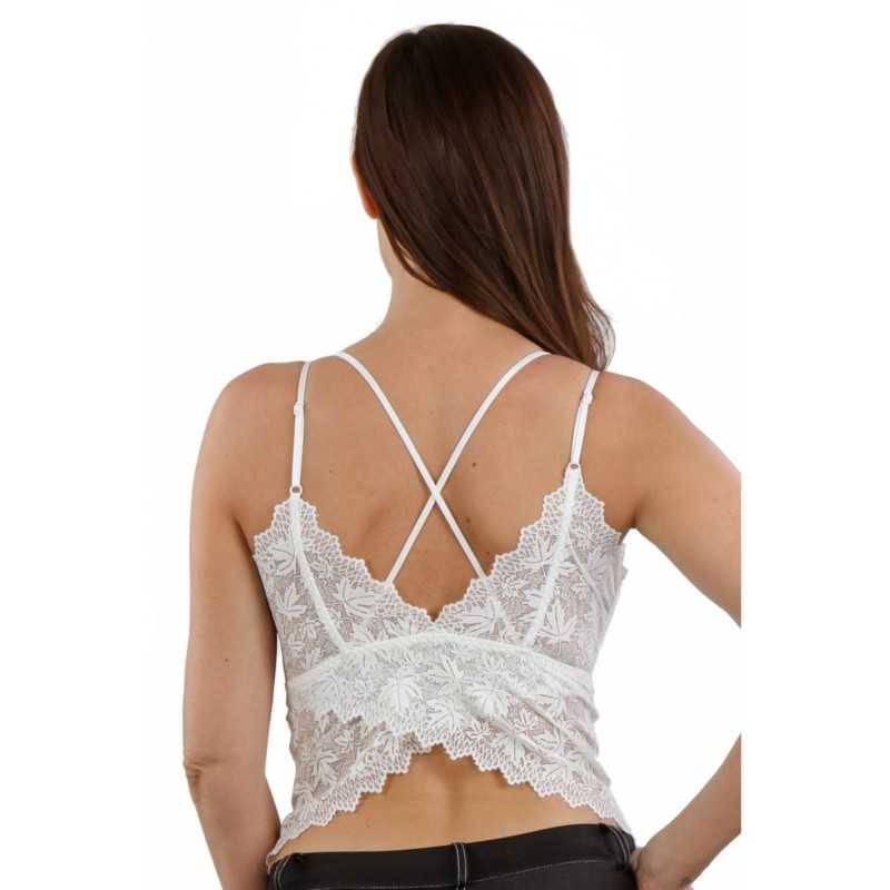 SublimLove Loveshop 42 Top dentelle dos bretelles croisées SublimLove Loveshop 42 Top dentelle dos bretelles croisées