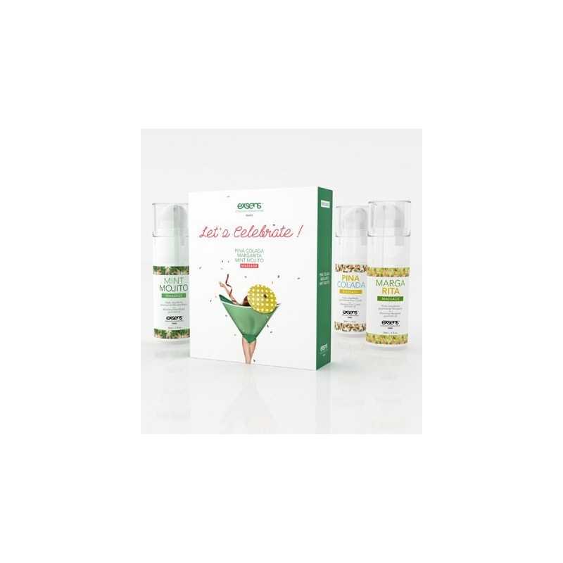 SublimLove Loveshop 42 Coffret de 3 Huiles de Massage Gourmandes