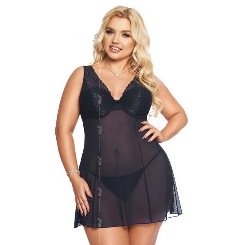 SublimLove Loveshop 42 Berta Nuisette évasée Grande Taille SublimLove Loveshop 42 Berta Nuisette évasée Grande Taille