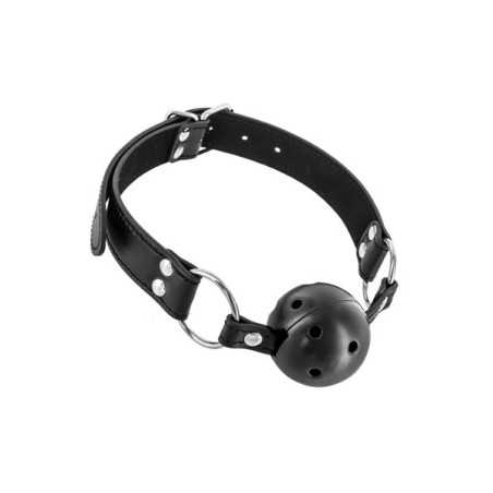 SublimLove Loveshop 42 Bâillon Boule Rigide Percée Noire