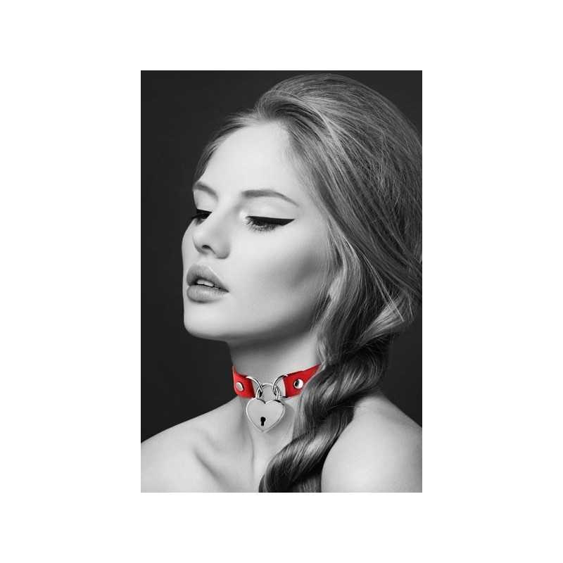 SublimLove Loveshop 42 Collier Rouge Ras de Cou Cadenas Coeur SublimLove Loveshop 42 Collier Rouge Ras de Cou Cadenas Coeur